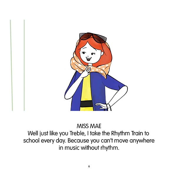 Treble Catches the Rhythm Train Slide 7